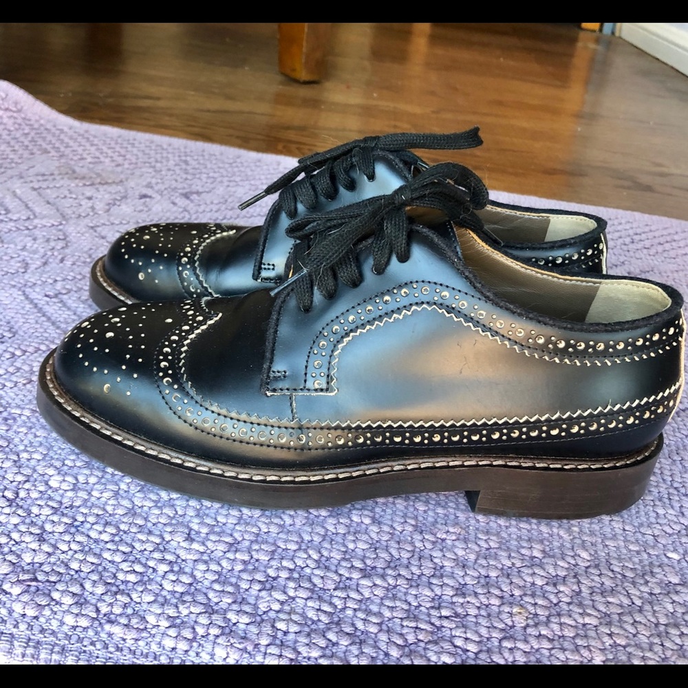 Marni women’s black lace-up loafers - Picture 2 of 4